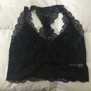 Urban Outfitters Black Bralette Racerback