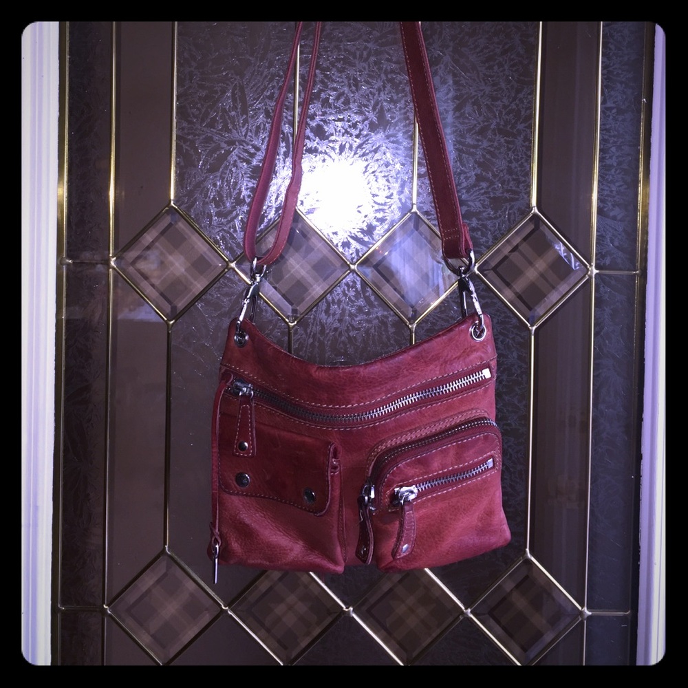 Fossil crossbody bag. Red.