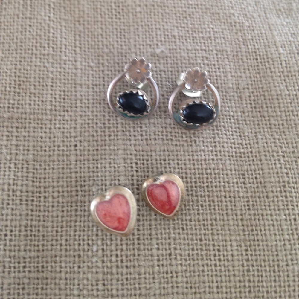 Two pairs of earrings