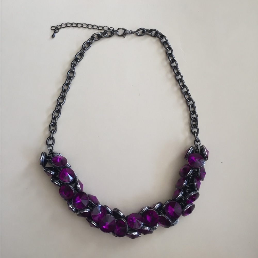Ann Taylor LOFT Purple sparkle Necklace