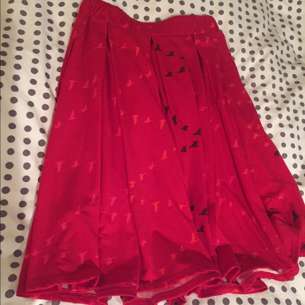 EUC Lularoe xs red bird madison