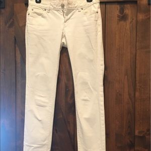 Loft Modern Skinny White Jeans