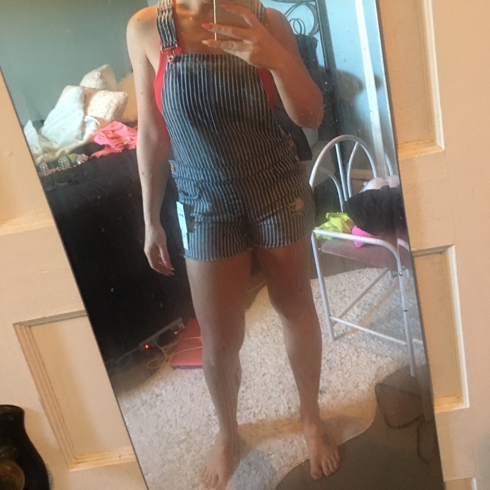 Pinstriple overalls