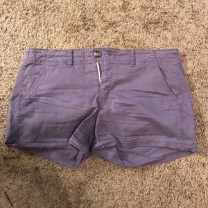 purple american eagle shorty shorts