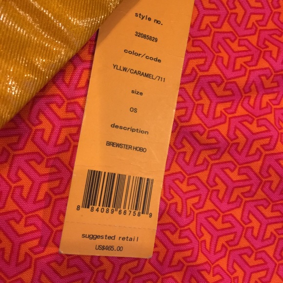 Tory Burch yellow and caramel leather hobo bag - Picture 4 of 7