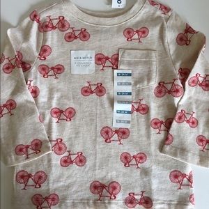 Old Navy boys long sleeve bicycle tee