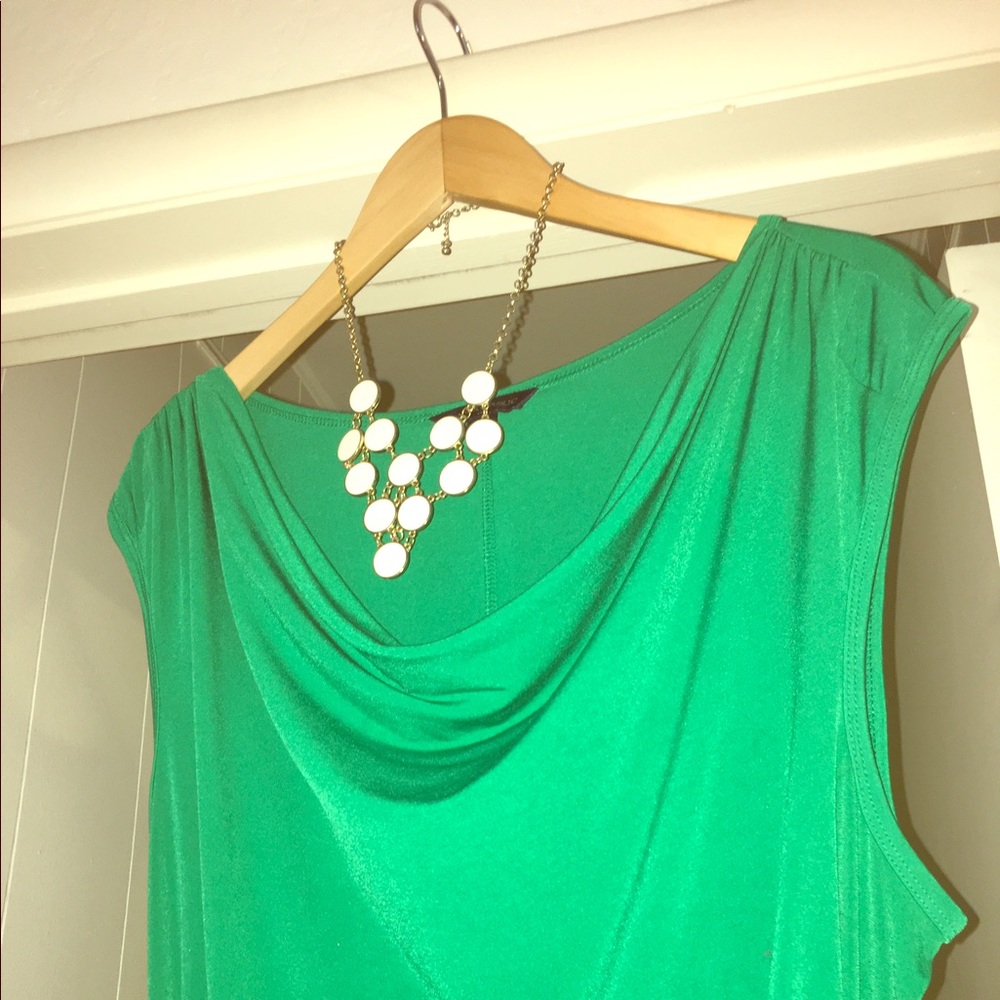Banana Republic Emerald green maxi dress