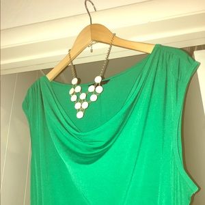 Banana Republic Emerald green maxi dress