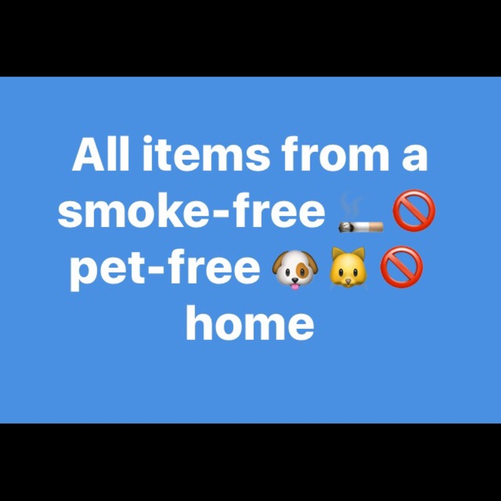 Smoke free pet free home