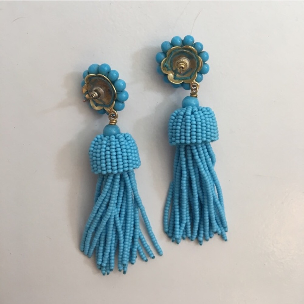 Lisi lerch blue tassel earrings - Picture 2 of 2