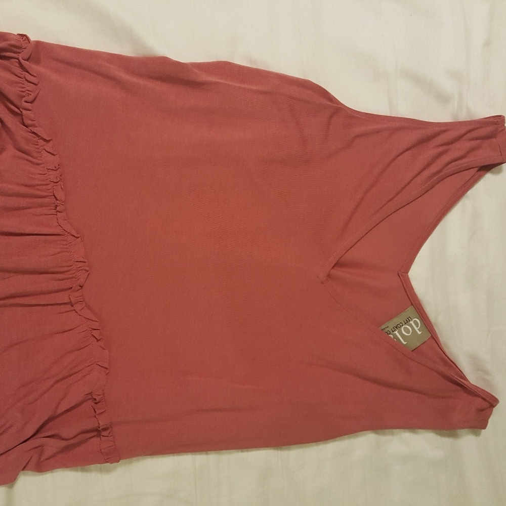 Dolan left coast ruffle tank