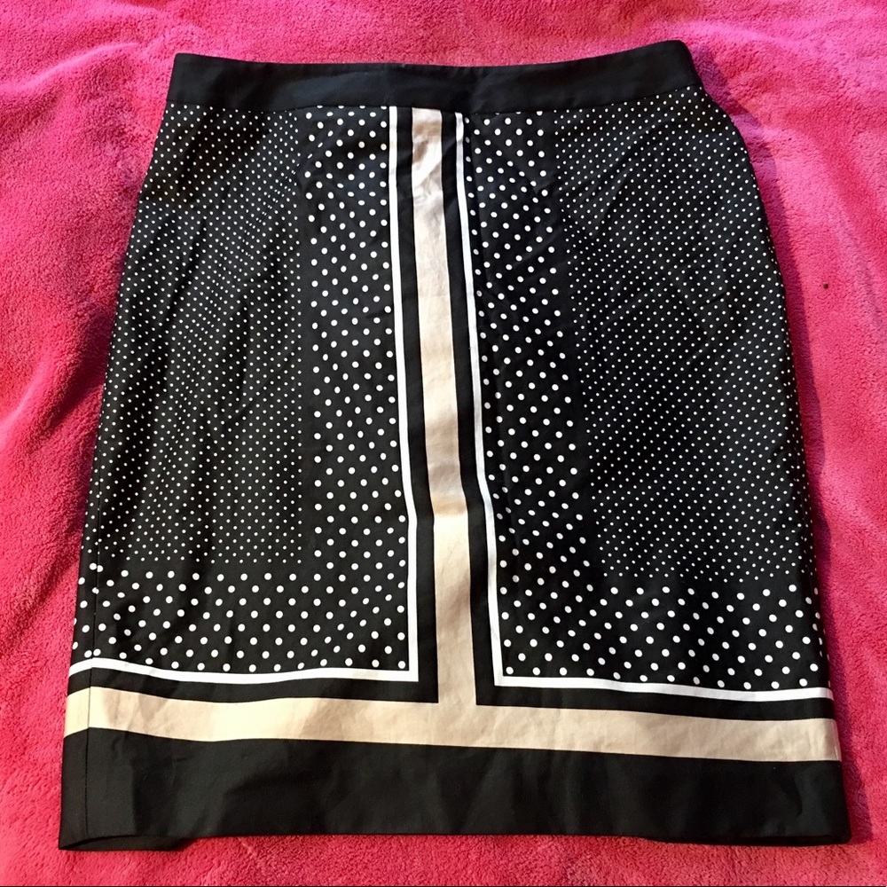Ann Taylor Mixed Print Pencil Skirt NWOT