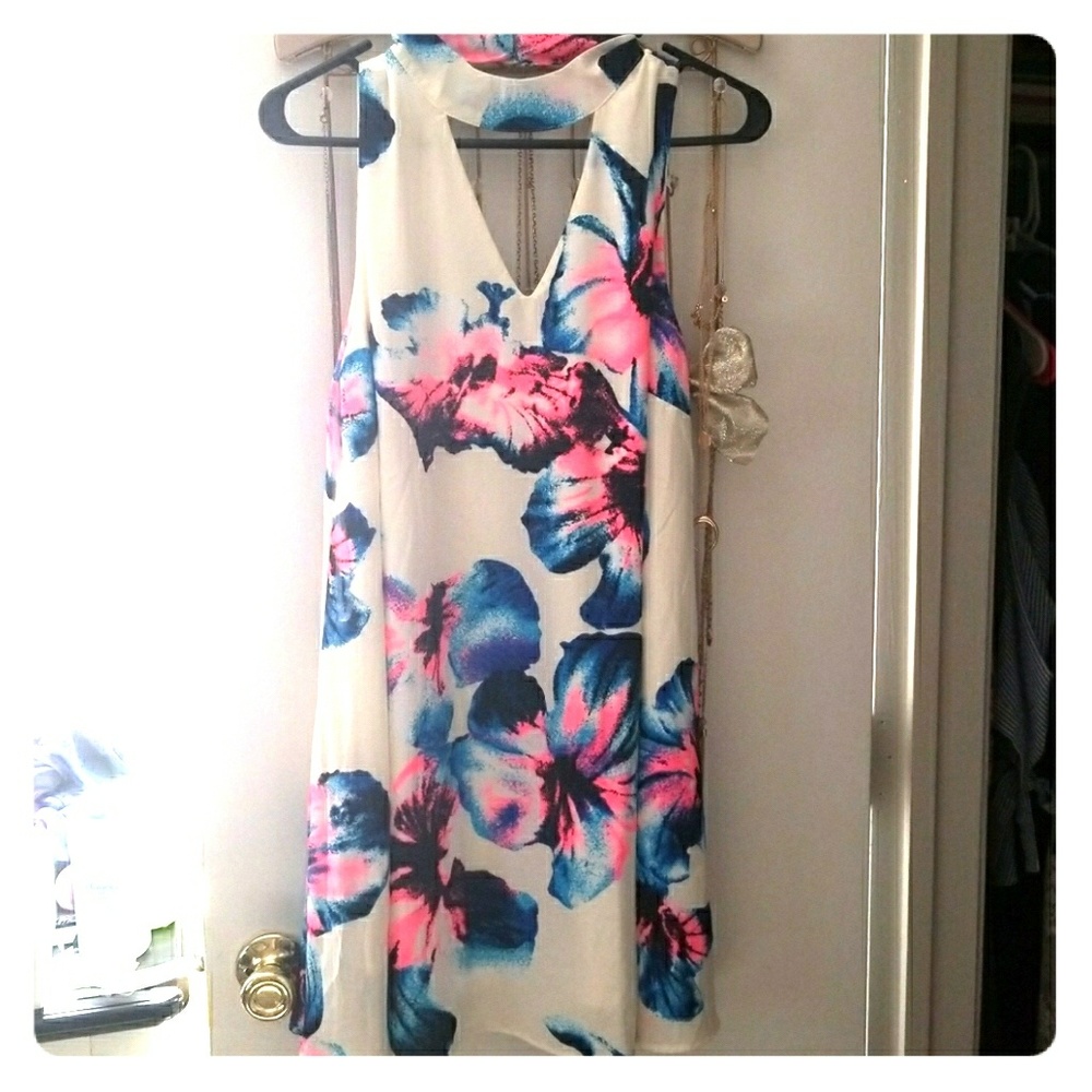 BNWOT Absolutely gorgeous choker neck detail dress