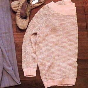 Peach colored Loft sweater
