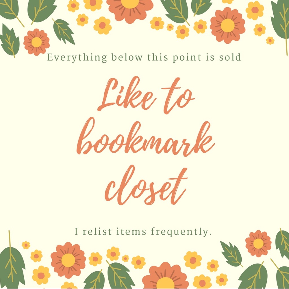 🌺🌸🌺LIKE TO BOOKMARK CLOSET🌸🌺🌸