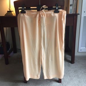 Acne peach colored relaxed pants one size NWOT