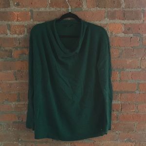 Talbots 100% cashmere emerald long sleeve sweater