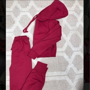 NWT ASOS Boohoo brand fleece jogger set