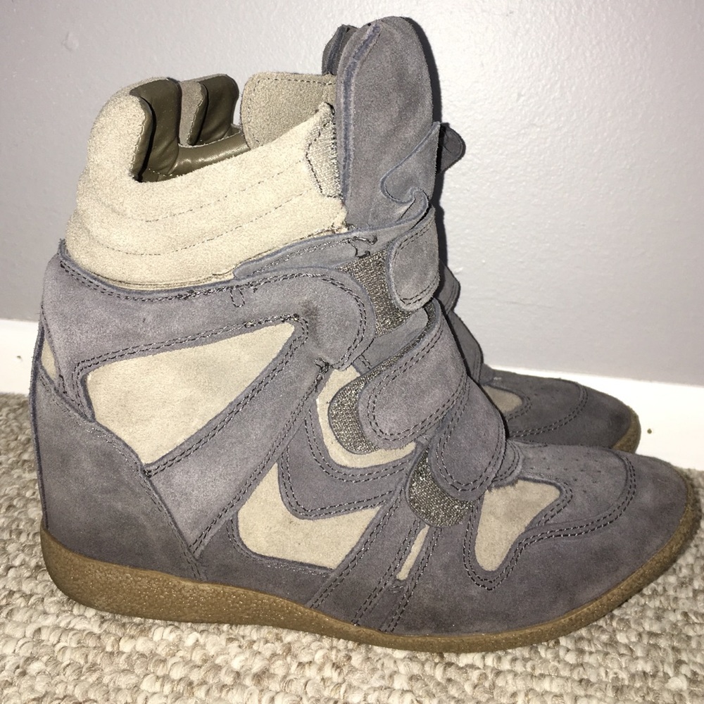 Steve Madden Highlight gray wedge sneaker 8.5