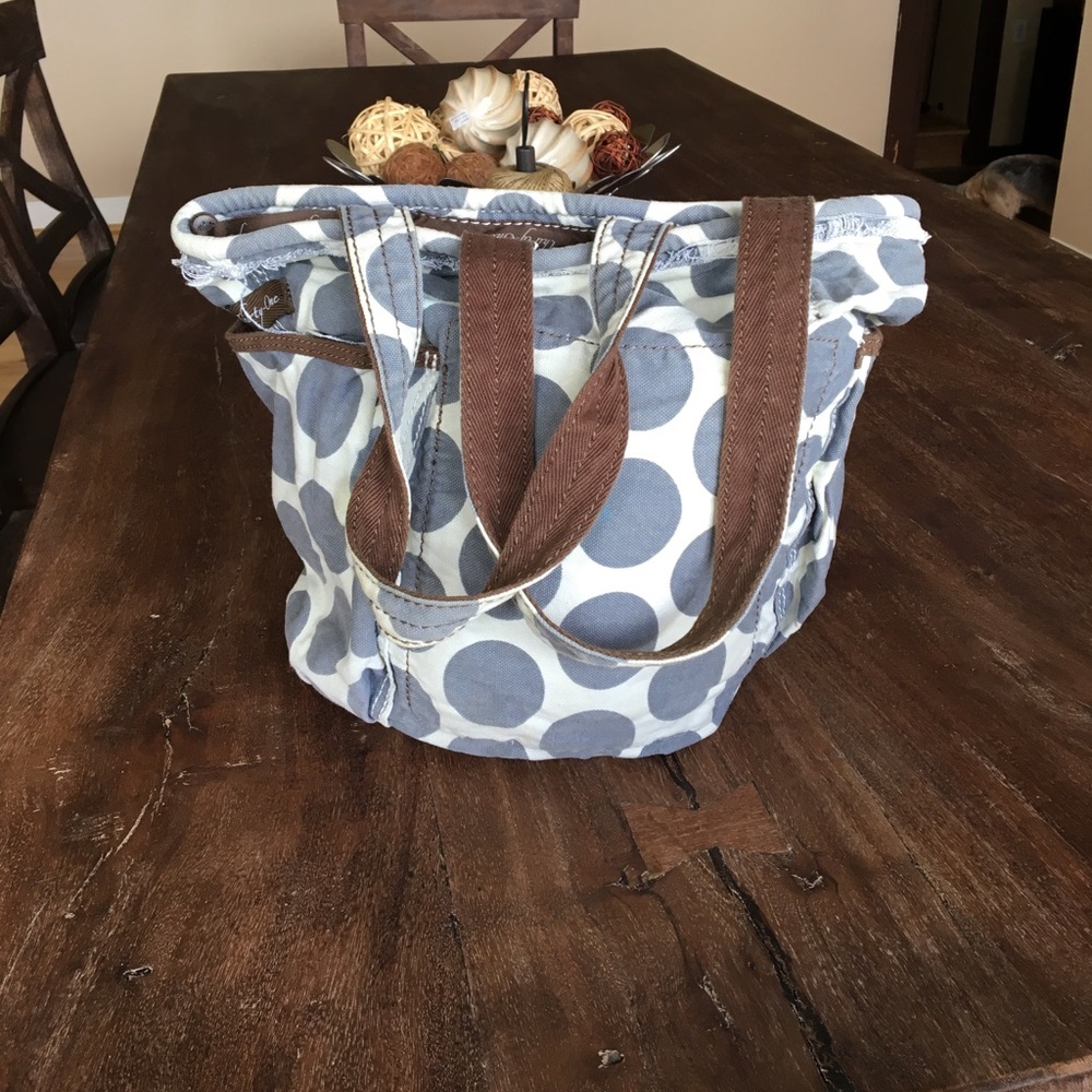 Thirty-One polka dot purse/tote