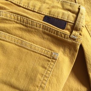 Gold yellow Boden skinny jeans 6 29.5 inseam