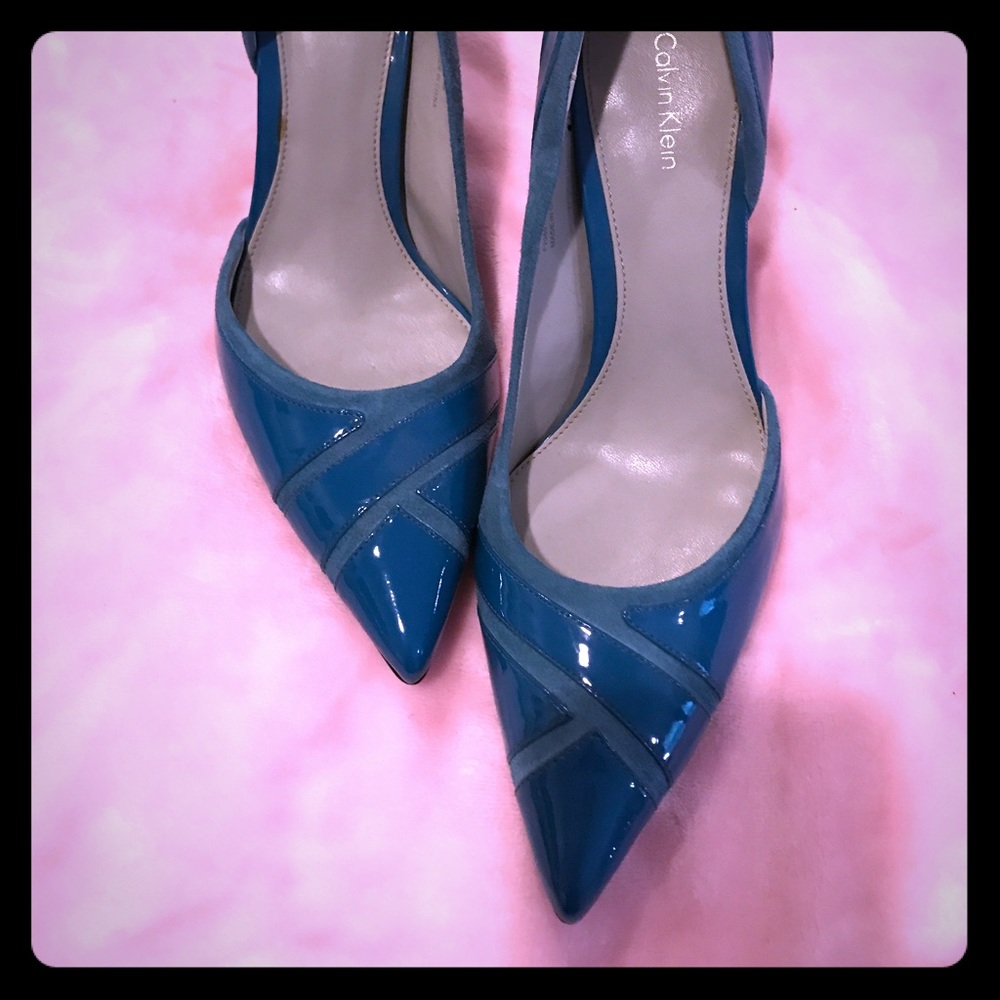 Turquoise Calvin Klein Heels