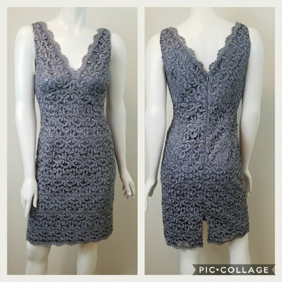 Adrianna Papell Dresses & Skirts - Adrianna Papell for E! Lace Overlay Dress