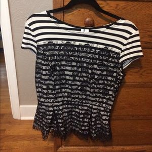 Black and White Dress Shirt