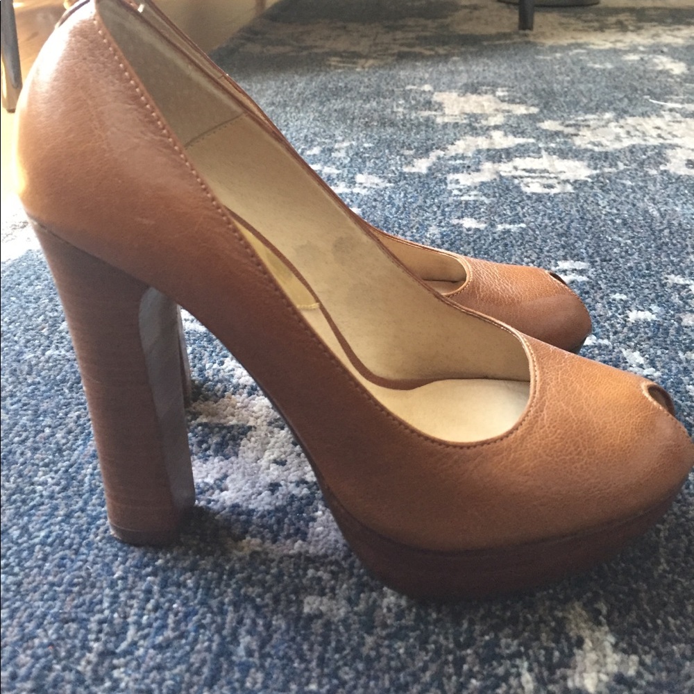 Michael by Michael Kors platform peep toe pumps