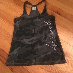 American Eagle size XS gray camo tank LIKE NEW