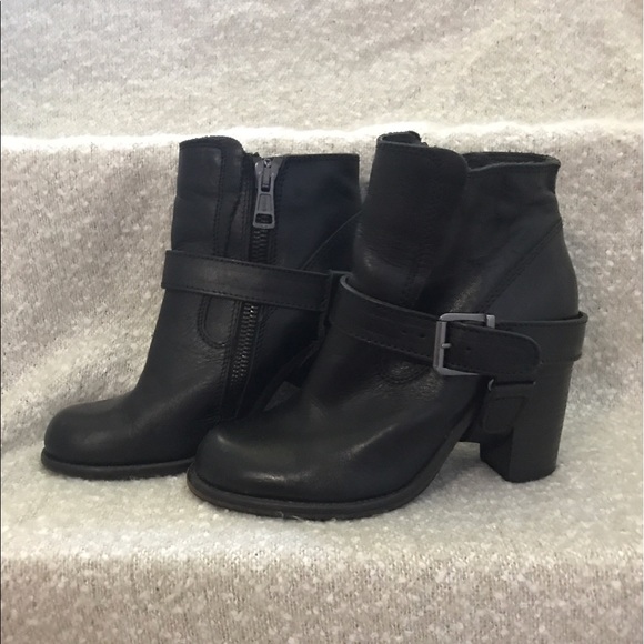 All Saints Shoes - All saints black leather boots