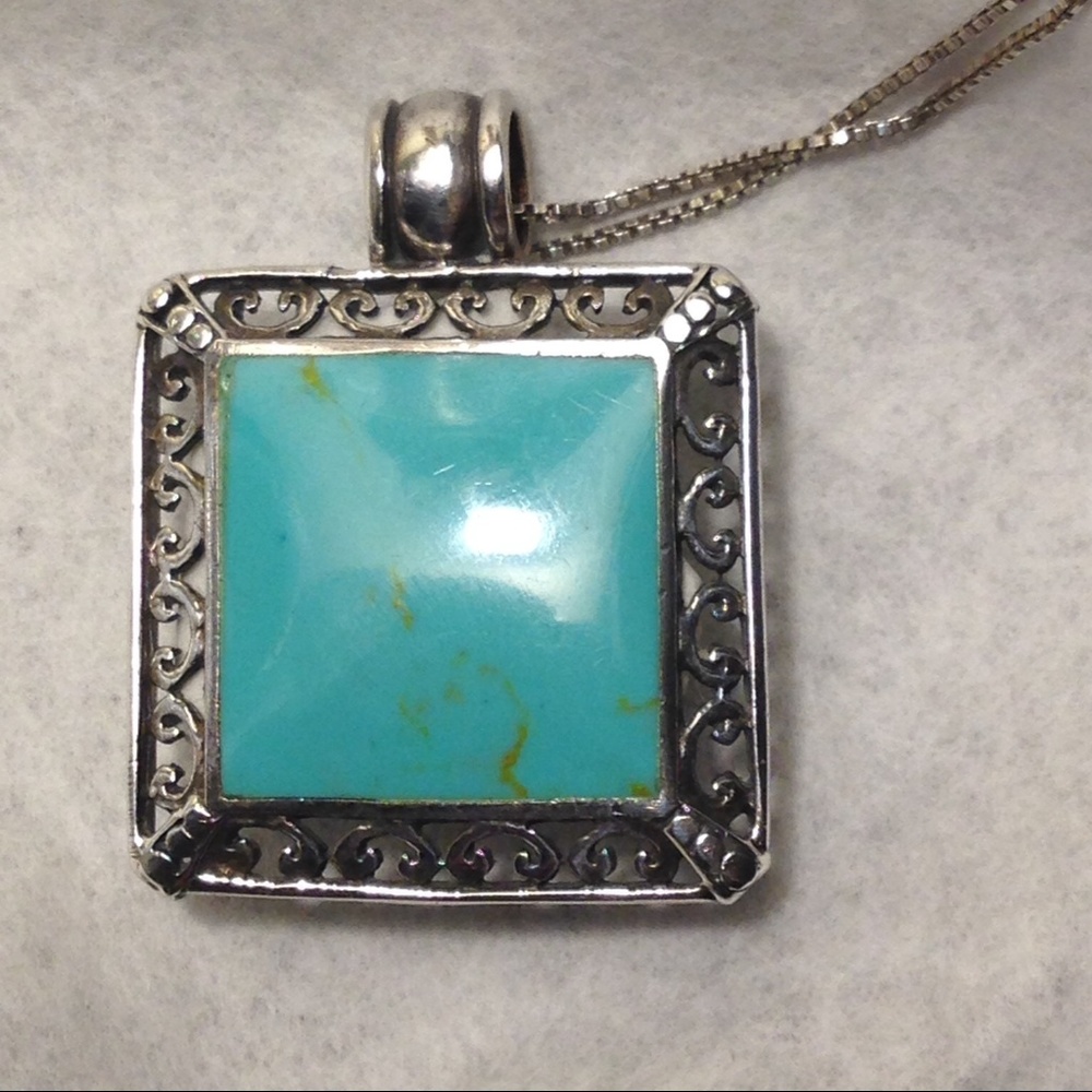 Vintage Turquoise Pendant (only)