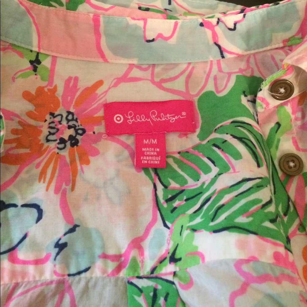 Lilly Pulitzer for Target Button Down Shirt Medium
