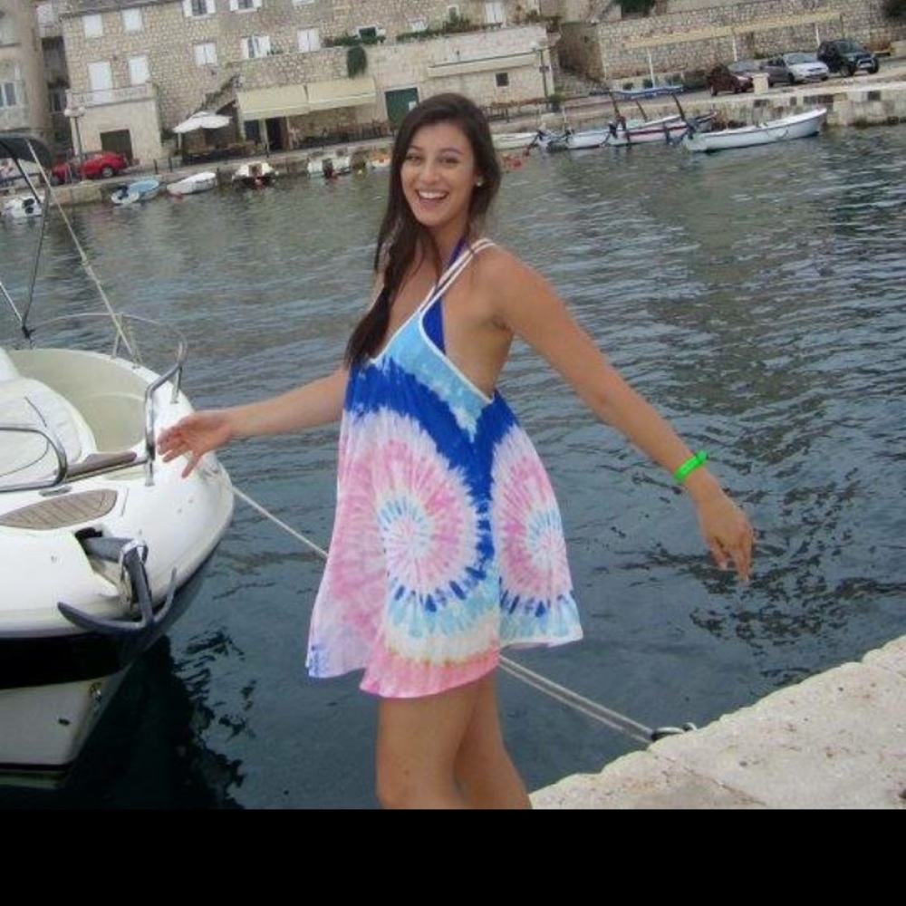 LF Strappy Tie Dyed Dress