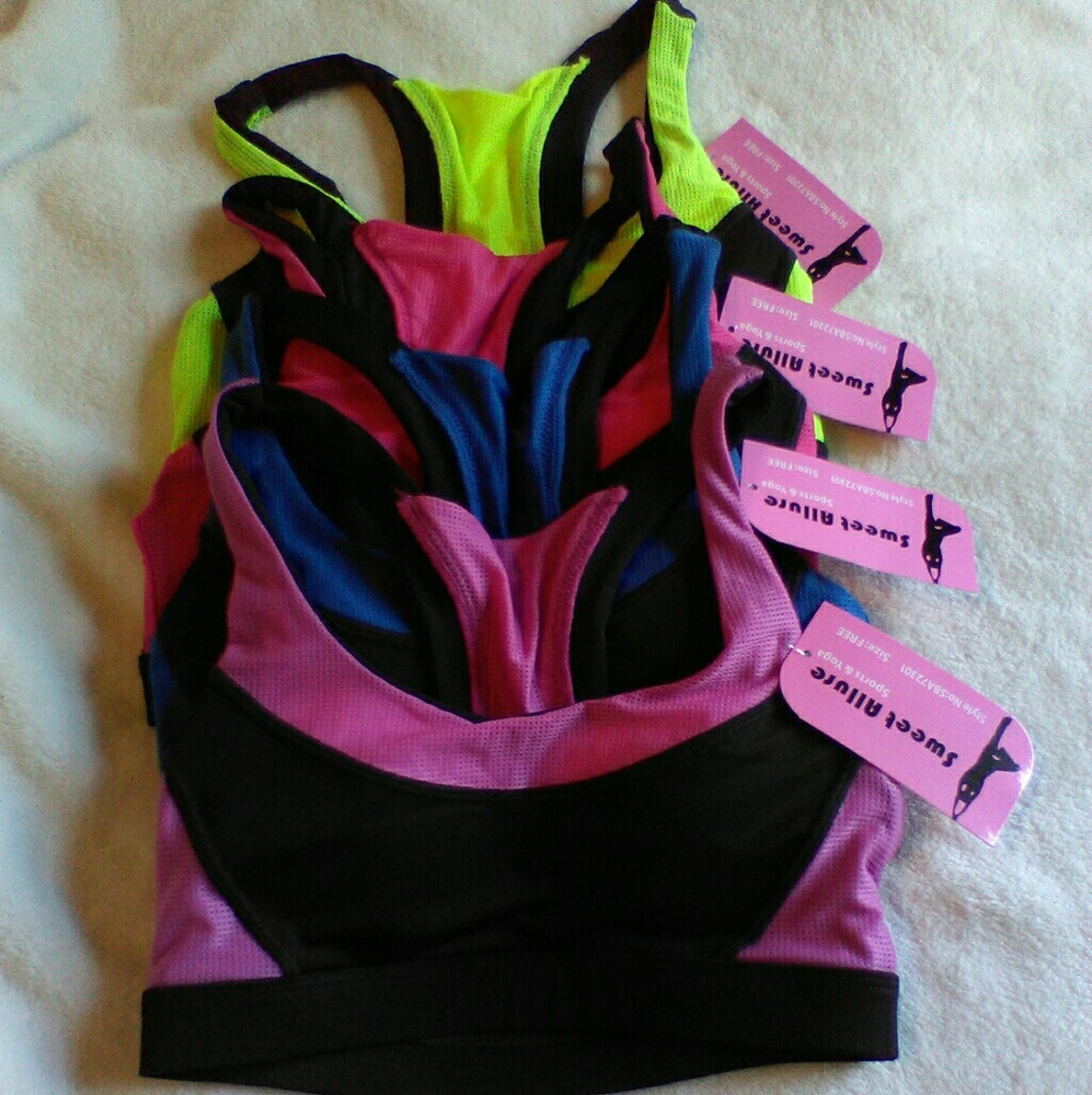 NWT. Racerback Yoga Sports Bra's