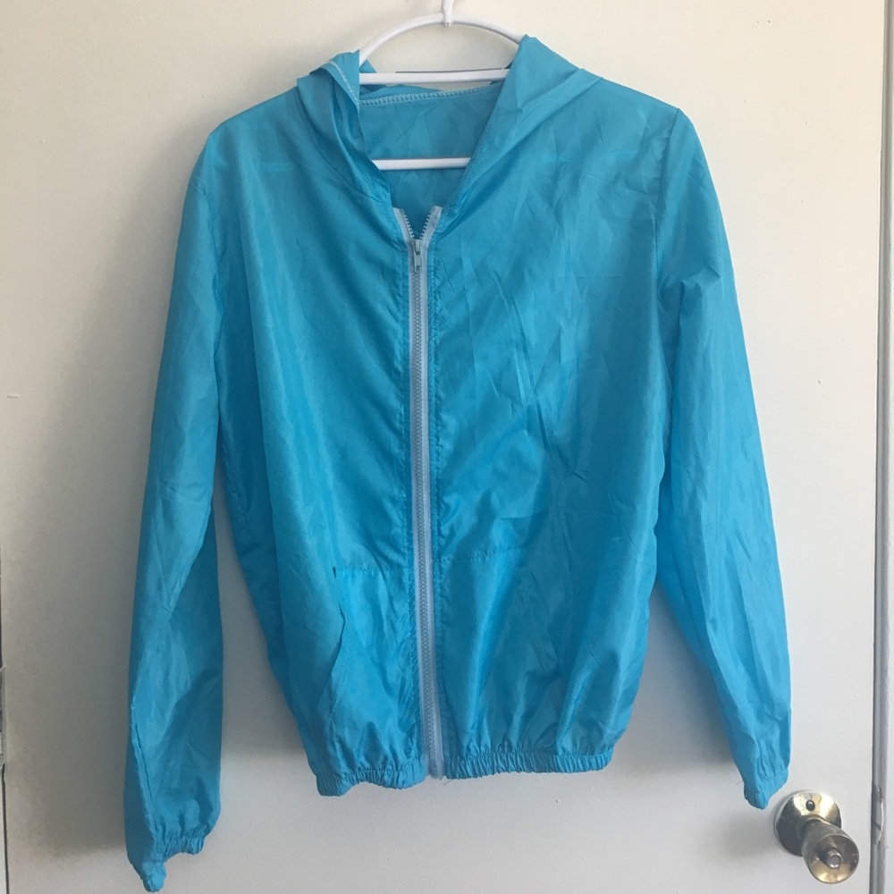 Blue Windbreaker