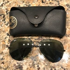 Brand new ray ban sunglasses. 58 mm. All black.