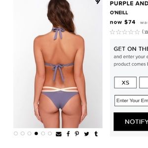 Oneill Cheeky Bathing Suit Bottoms