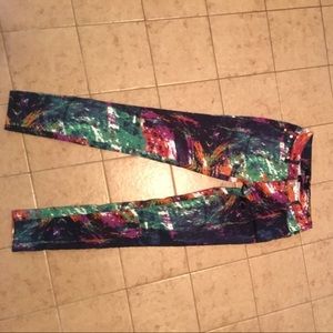 Multi colored skinny jeans