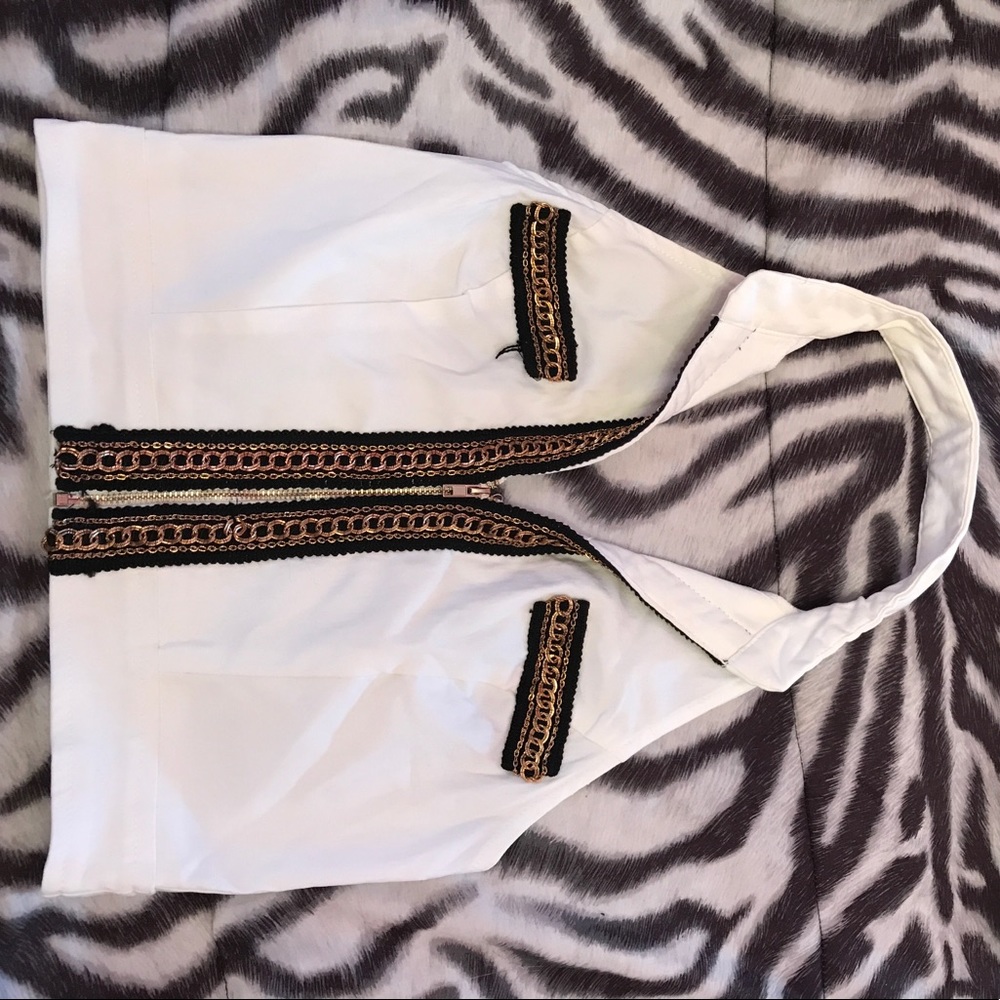 White crop top