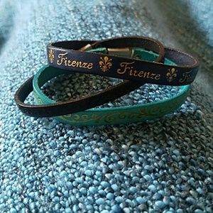 Leather bracelets from Florence Italy