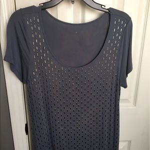 Cute grey shirt with beading
