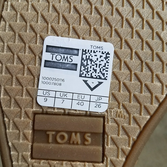 TOMS Clarissa black linen cork wedges - Picture 5 of 6