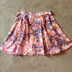 Print High Waist Skirt