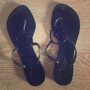 Authentic Christian Dior Logo Sandals