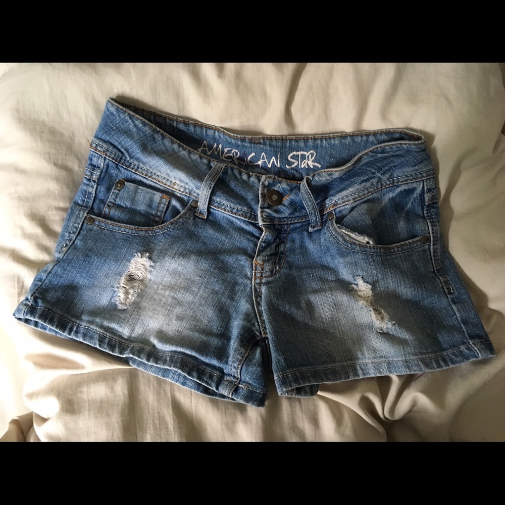 Ripped jean shorts size 1