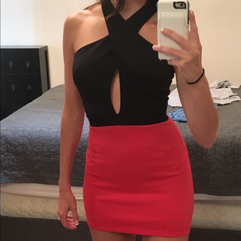 Cross cross club dress