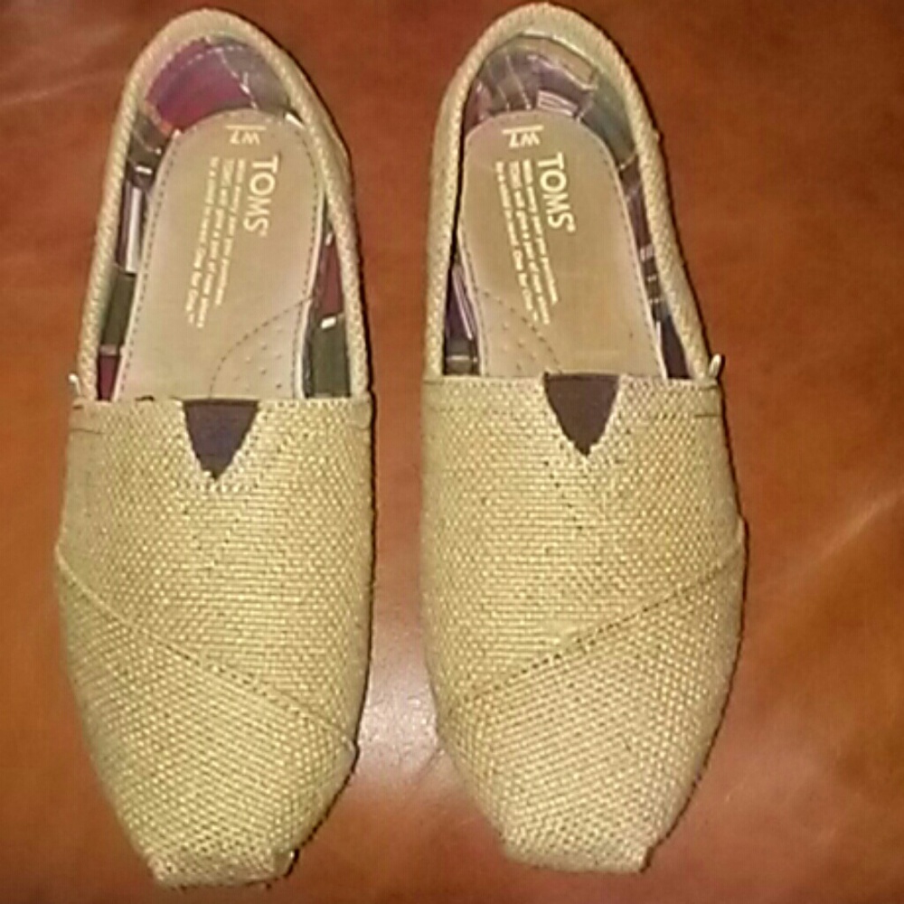Toms burlap shoes