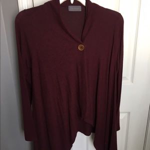Burgundy top from boutique