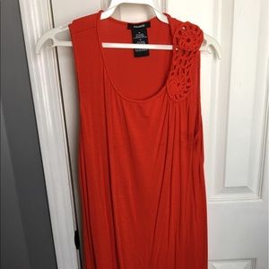 Orange sleeveless